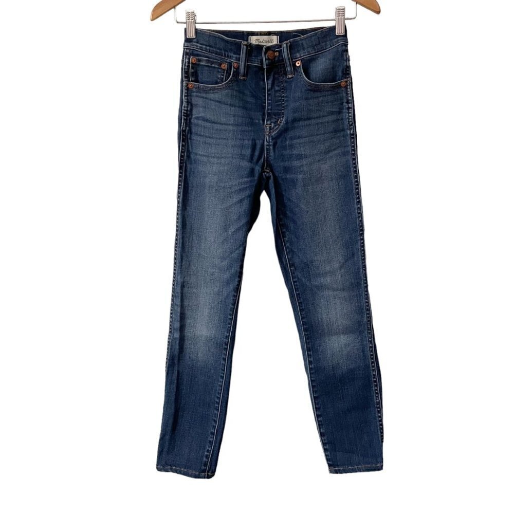 Madewell 10" High Rise Skinny Jeans Women's Size 24 Tall Classic Stretch Denim